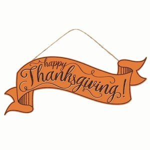 Happy Thanksgiving Banner Sign
